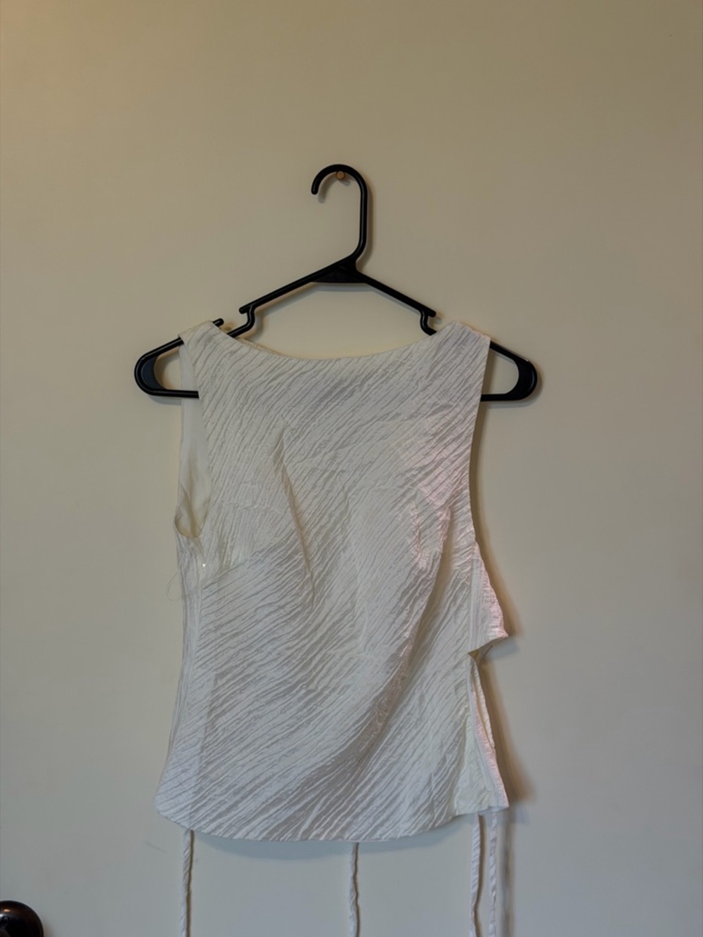Peppermayo Ivory backless tie top
